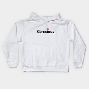 Conscious typography design Kids Hoodie